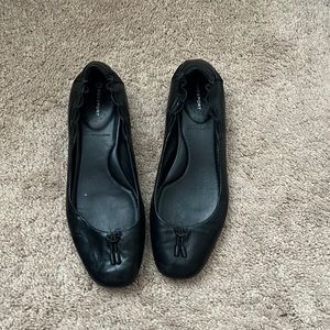 Leather rockport block heel